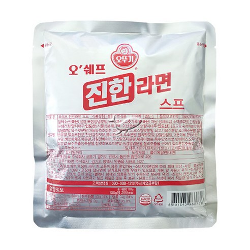 오뚜기 오쉐프 진한라면 스프, 285g, 4개