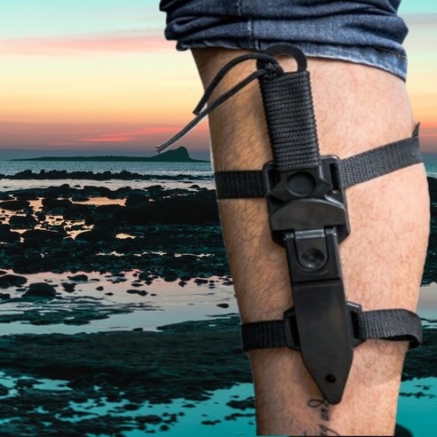 수중 다이빙 및 캠핑에 적합한 해루질 나이프 스트랩 가프