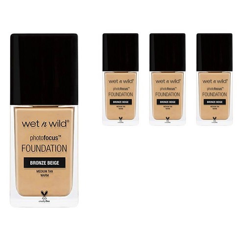 웻앤와일드 포토포커스 파운데이션, Bronze Beige, 4개