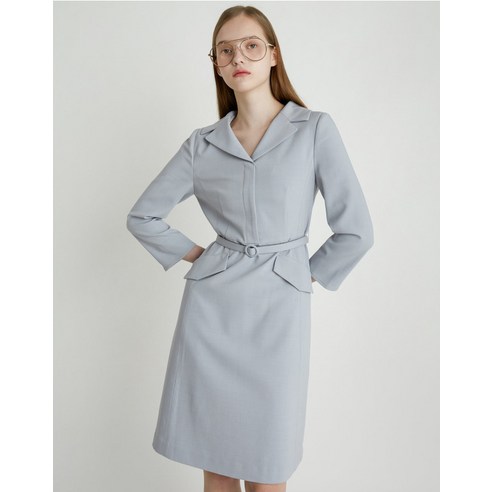 OLIVE DES [온라인] 테일러드 자켓 카라 원피스 OH2SO6740 126170