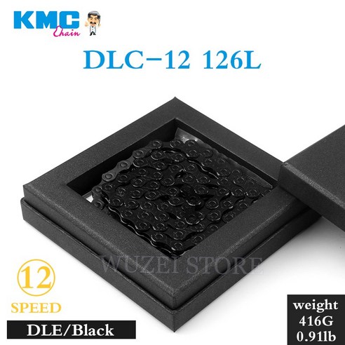 KMC DLC 체인 12V MTB 다이아몬드 체인 블랙 레드 블루 그린 옐로우 마운틴 바이크 12 S 체인 KMC X12 12 시마노 Sram 용 스피드 체인, 1 건, 12V DLC Black