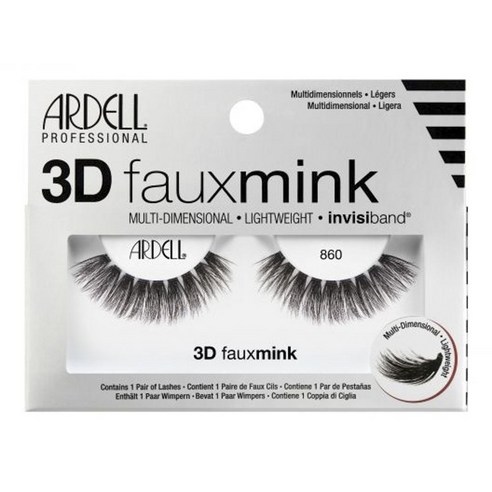 아델 프로페셔널 3D 포밍크 다차원 경량 속눈썹 1쌍, 1개, 860