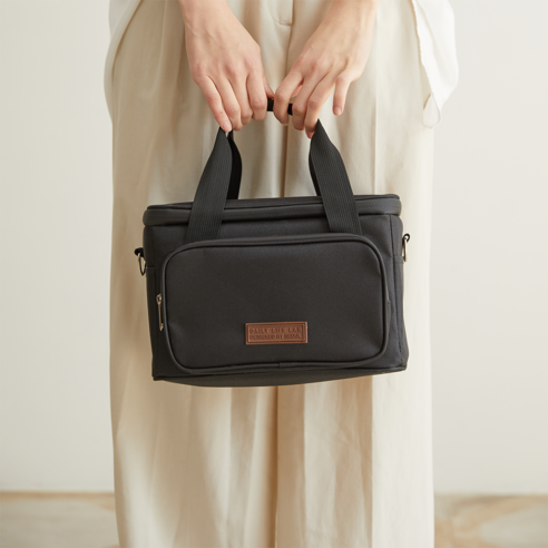 일상생활연구소 보냉백 보냉가방 쿨러백 이유식 도시락 용량, 6.5L, 색상, 딥 블랙 섬네일