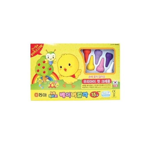 동아 노랑병아리 베이비칼라, 15색, 1개