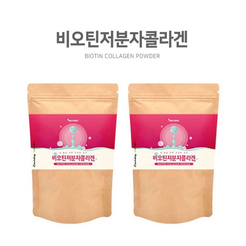 비오틴저분자콜라겐 150gx2봉 저분자피쉬콜라겐펩타이드 히알루론산 비오틴 함유, 150g, 2개
