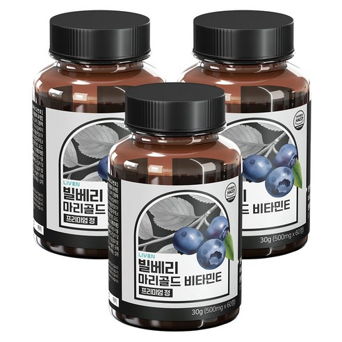 빌베리 마리골드 비타민E 프리미엄정 2개월분, 15개, 60정
