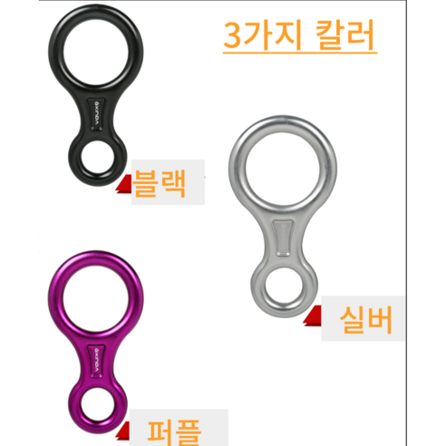 뮤리엘MURIEL 초고강도 8자 하강기 35KN (전문가용) 실내 클라이밍 암벽등반 등강기, B TYPE ( LOGO 표시), 레드