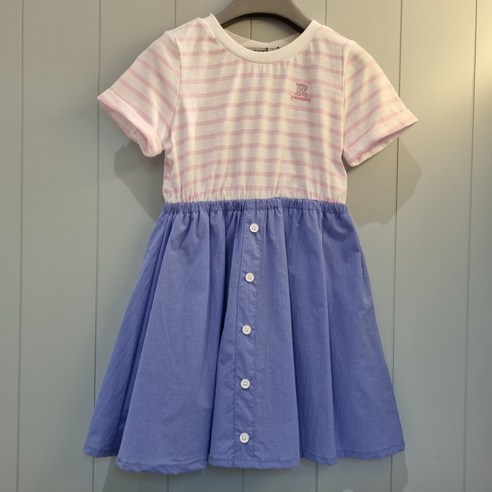 [레노마키즈] 22년 여름상품 여아 마린레이어드 원피스 R2222O615