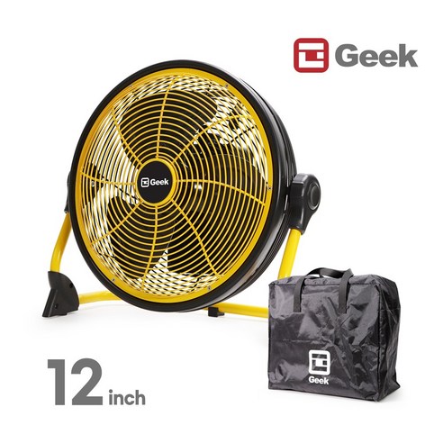 GEEK 저소음 BLDC 무선 캠핑선풍기 캠핑용 써큘레이터 차박용 휴대용 선풍기 12인치 서큘레이터, 혼합색상, SGF-S3035CL