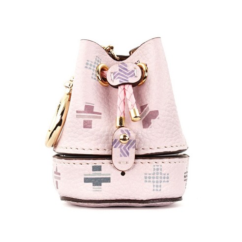 롤시 갤럭시 버즈 2 프로 라이브 버킷백 백팩 미니어처 가죽 케이스+자동오링, 오리지널 브라운