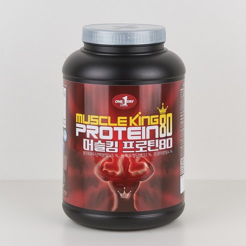 원데이뉴트리션 머슬킹 80 프로틴 헬스 보충제, 2kg, 1개