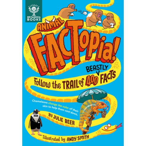 (영문도서) Animal Factopia!: Follow the Trail of 400 Beastly Facts Hardcover, Britannica Books, English, 9781913750732