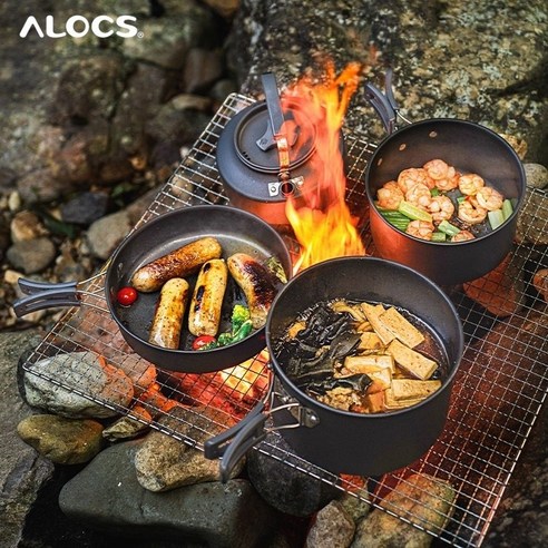 캠핑 요리의 질을 높이는 ALOCS 캠핑 후라이팬, 지금 바로 만나보세요!