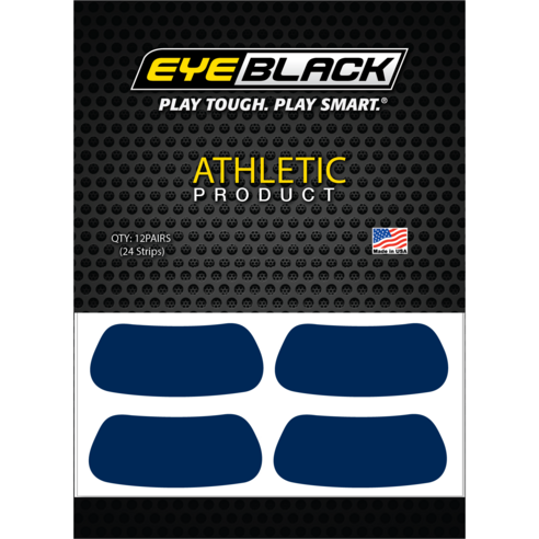 EYEBLACK Navy 컬러 아이블랙 12 pair (24개) 아이패치 스티커, 네이비, 24개