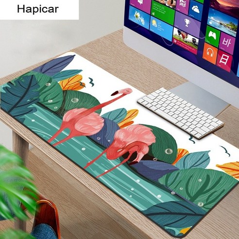 YJQ 귀여운 마우스 패드 Comtuper 데스크 매트 대형 XXL Mousepad Kawaii 게임 Accessoroes 노트북 게이머 키보드 MacBook 방수 Maus 매트, 보라색
