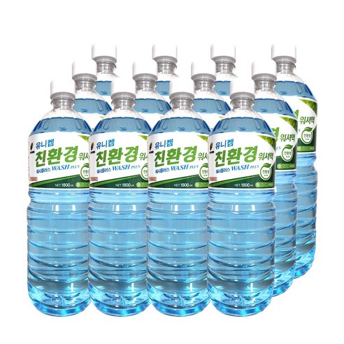 유니켐 친환경 에탄올워셔액, 12개, 1.8L