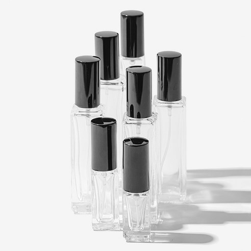 아코 향수 스프레이 공병 20ml + 소분 주사기, 3개, 블랙