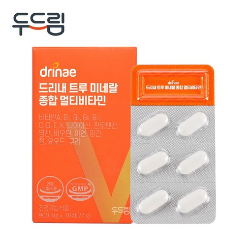두드림 트루 미네랄 종합 멀티비타민 1개월분, 30정, 1박스