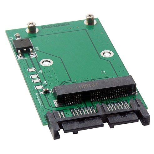 MSATA SSD to Micro SATA 16핀 어댑터 변환 카드PCBA, 72x39x5mm, 녹색, 설명