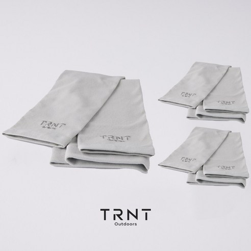 [TRNT] 티알앤티 아웃도어 프리미엄 국산 쉘론 무봉제 쿨토시 2P x 3세트, 그레이 3세트
