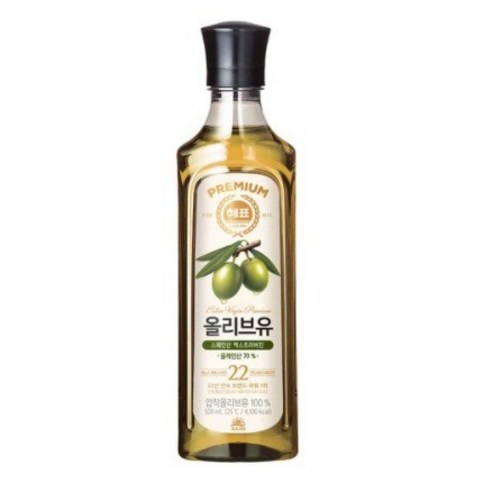 해표 압착 올리브유, 900ml, 3개