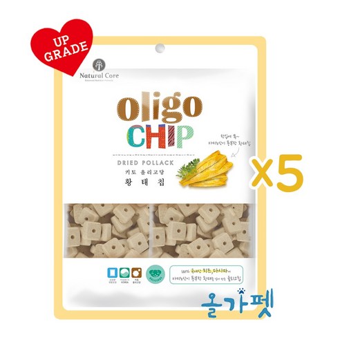 사랑하는 반려견을 위한 건강하고 맛있는 선택, 네츄럴코어 올리고칩 황태 크래커