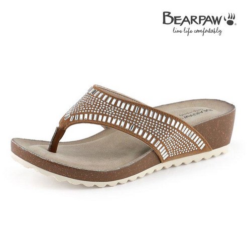 베어파우(BEARPAW) 여성 DARIA 다리아 큐빅 쪼리 K2080058NB-W