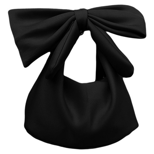 여성 핸드백 Bowknot Clutches 가방 숙녀 저녁 파티 클러치 핸드백 어깨 가방 (블랙)
