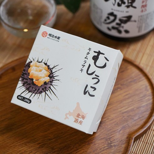 북해도 바다의 깊은 풍미를 담은 선물, 메이지수산 우니 통조림 북해도우니