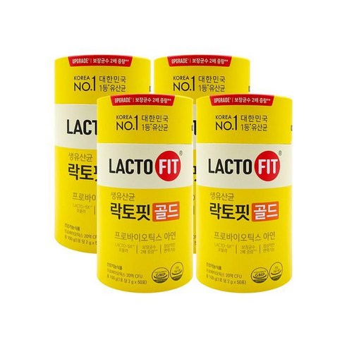 종근당건강 락토핏 골드 2g x 50포 x 4통, 없음, 4개, 100g