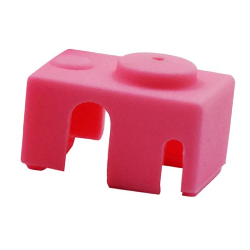 실리콘 케이스 커버 V6 PT100 용 실리콘 양말 커버 열 블록 케이스 보호대, 23x16x11.5mm, 핑크