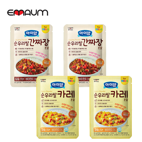 일동후디스 키요 순우리쌀 간짜장 80g 3개, 1세트, 간짜장3개+카레3개, 480g