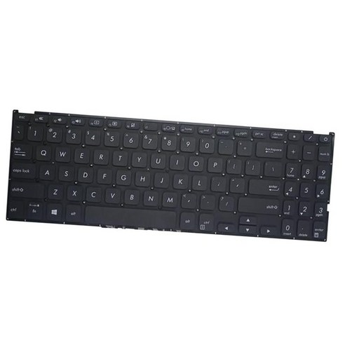 Asus Vivobook X512 X512FA Easy Install용 US 레이아웃 노트북 키보드 블랙, 검은 색, {"사이즈":"350x150x5mm"}, {"수건소재":"ABS"}
