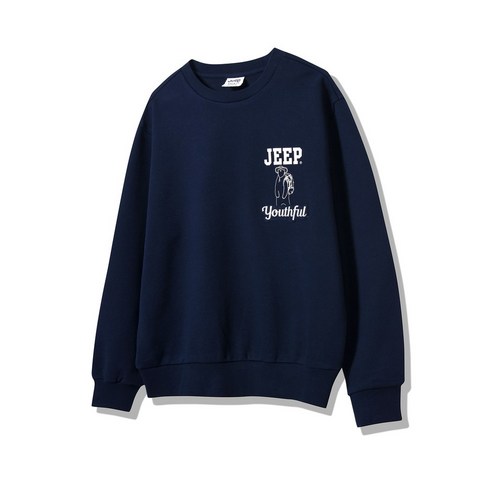 지프 JP1TSU898 저가 기획 스몰 곰 맨투맨 2024년 네이비 티셔츠 A4