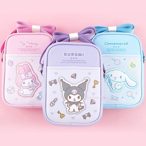 사랑스러움과 안전을 담은 산리오 정품 크로스백 폰가방!
