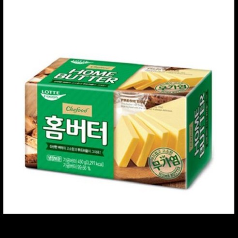 홈버터 무염 롯데 450G, 1개