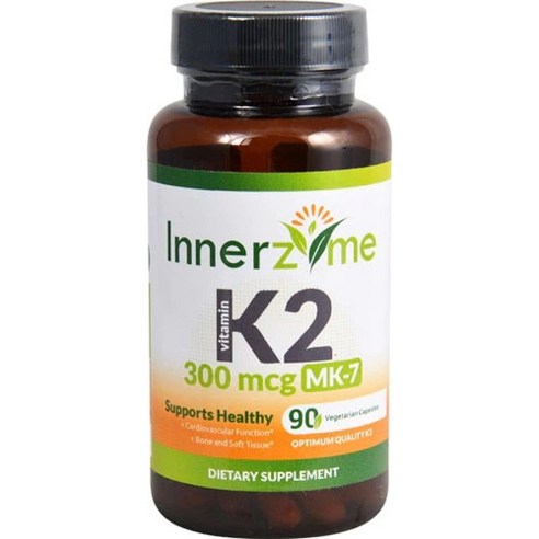 이너자임 비타민 K2 MK-7 300mcg 베지테리안 캡슐, 90개입, 1개, 90개