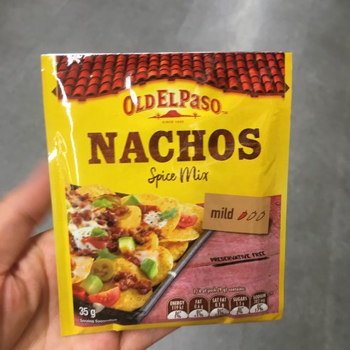 올드 엘 파소 나초 양념 믹스 35gx3개 Old El Paso Nachos Spice Mix Mild, 35g, 3개 올드반도네온가격 Best Top5