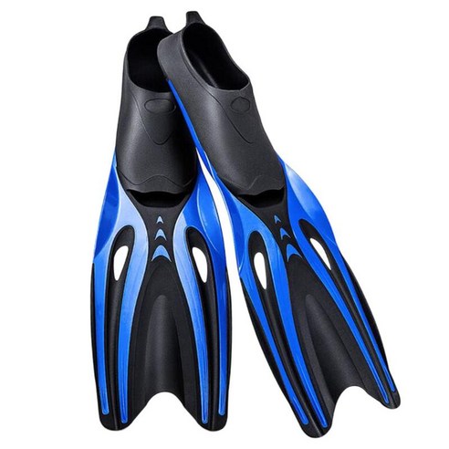 스노클링 스노클링 장비 발 신발 무릎 스쿠버 다이빙, 블루 블랙 S, TPR 및 POM