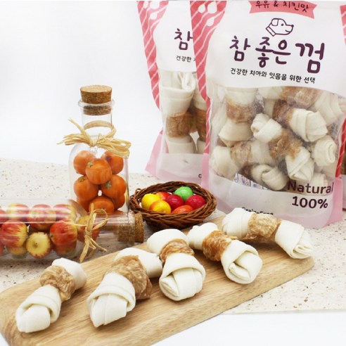 헬로도기 참 좋은 껌: 맛있는 우유 치킨 맛으로 반려견의 치아 건강을 지켜주세요!