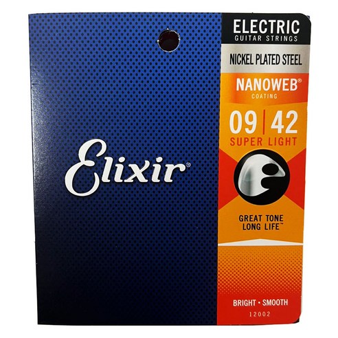 엘릭서 Elixir 일렉 기타줄 스트링, 12002 (009-042), 1개