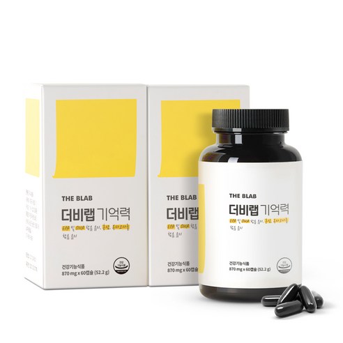 더비랩 기억력 영양제, 60캡슐 140g, 2통