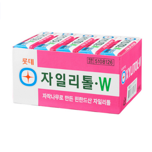 롯데 자일리톨W, 8개, 24g