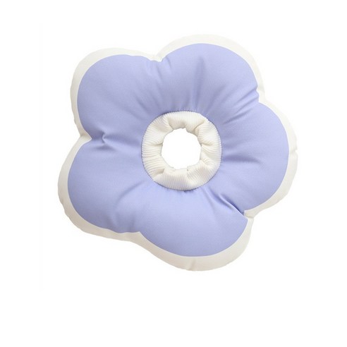 PCTN 펫 넥 카라 고양이 목 보호대 냥이 넥카라s 애견강아지 목칼라 깔때기 Pet Neck Collar, PCTN 크림 퍼플, 1개