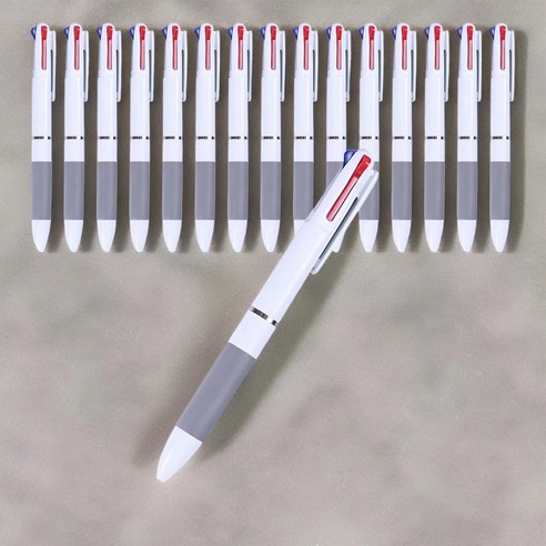 나노스트링 프리미엄 3색 볼펜 멀티펜 0.7mm, 16Ea, 화이트 Best Top5