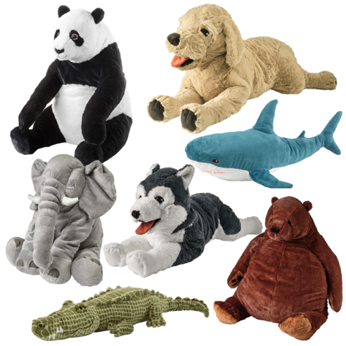 이케아 동물인형 애착인형 GOSIG GOLDEN 강아지 봉제인형 대형, 9.융엘스코그/팬더 Best Top3