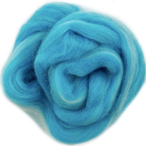 양모펠트 인형키링만들기 양모키링 10g x 8 /50g 1 블루 컬러 시리즈 Felting 양모 로빙 섬유 바늘 직조 DIY felting에 대 한, [11] xin4