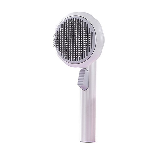 모노치 반려동물 릴렉스 원터치 슬리커 브러쉬 195 x 84 mm, 화이트그레이, 2개
