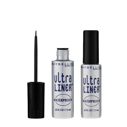 메이블린 울트라 라이너 리퀴드 라이너 워터프루프 7.3ml, Black, 2개