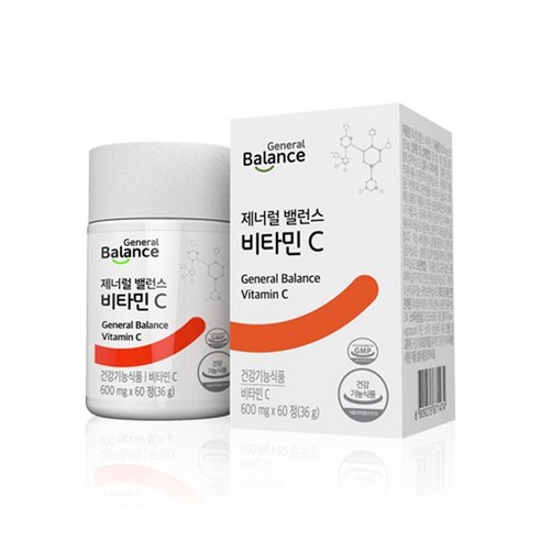 지쿱 제너럴 밸런스 비타민 C 36g (600mg x 60정), 60정, 1개 naturestopmvl Best Top5